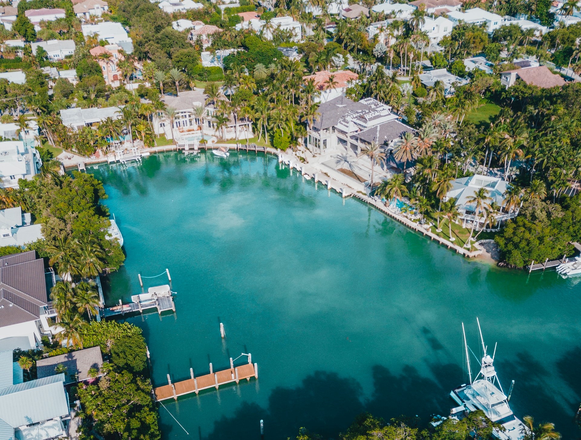 Blick auf Bucht in Florida