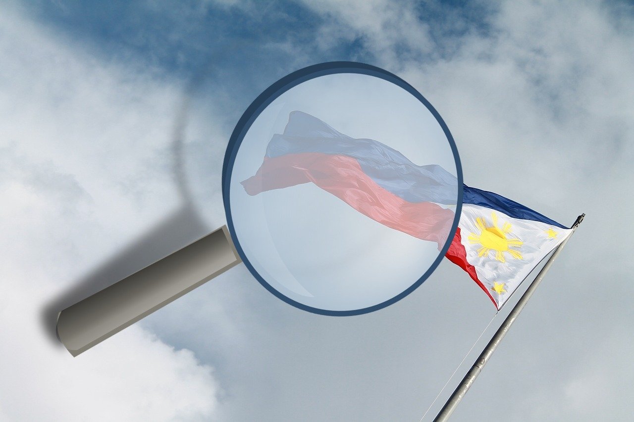 Philippinen Flagge, Lupe