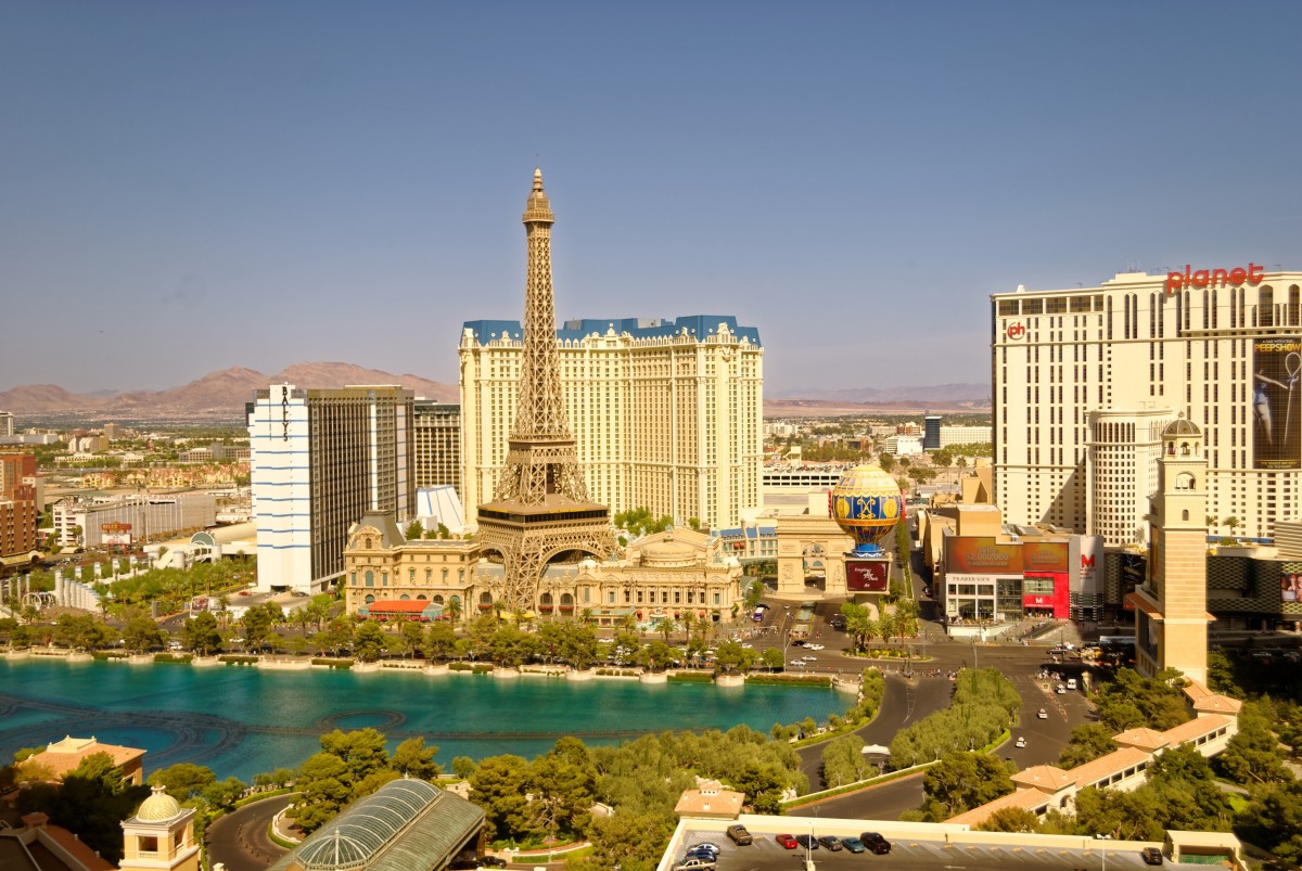 Las Vegas Strip Luftbild Parisian Casino Eiffelturm