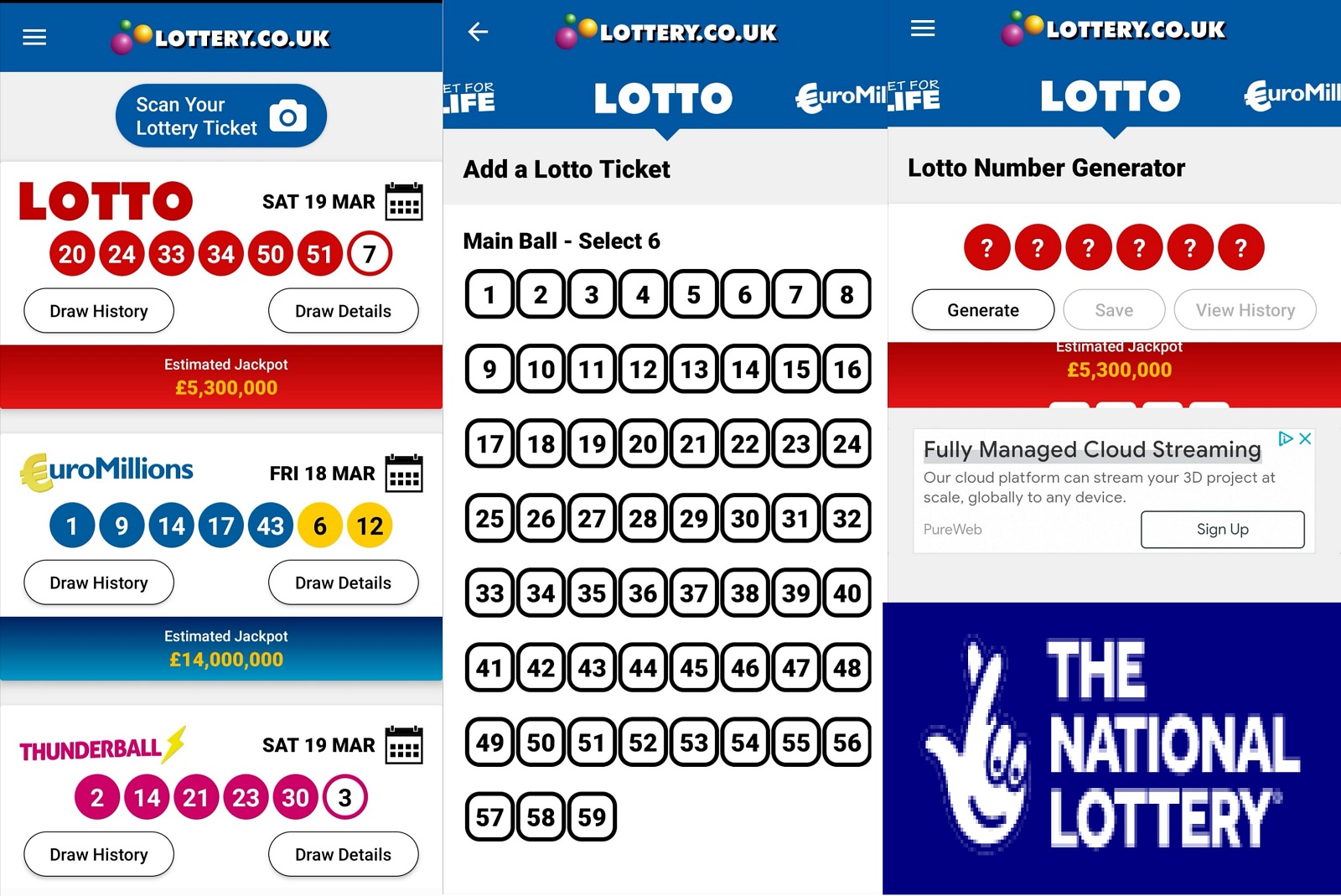 National Lottery App Lottozahlen