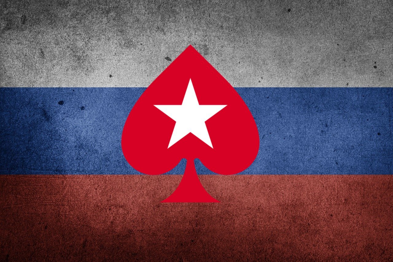 PokerStars Logo, Russland Flagge
