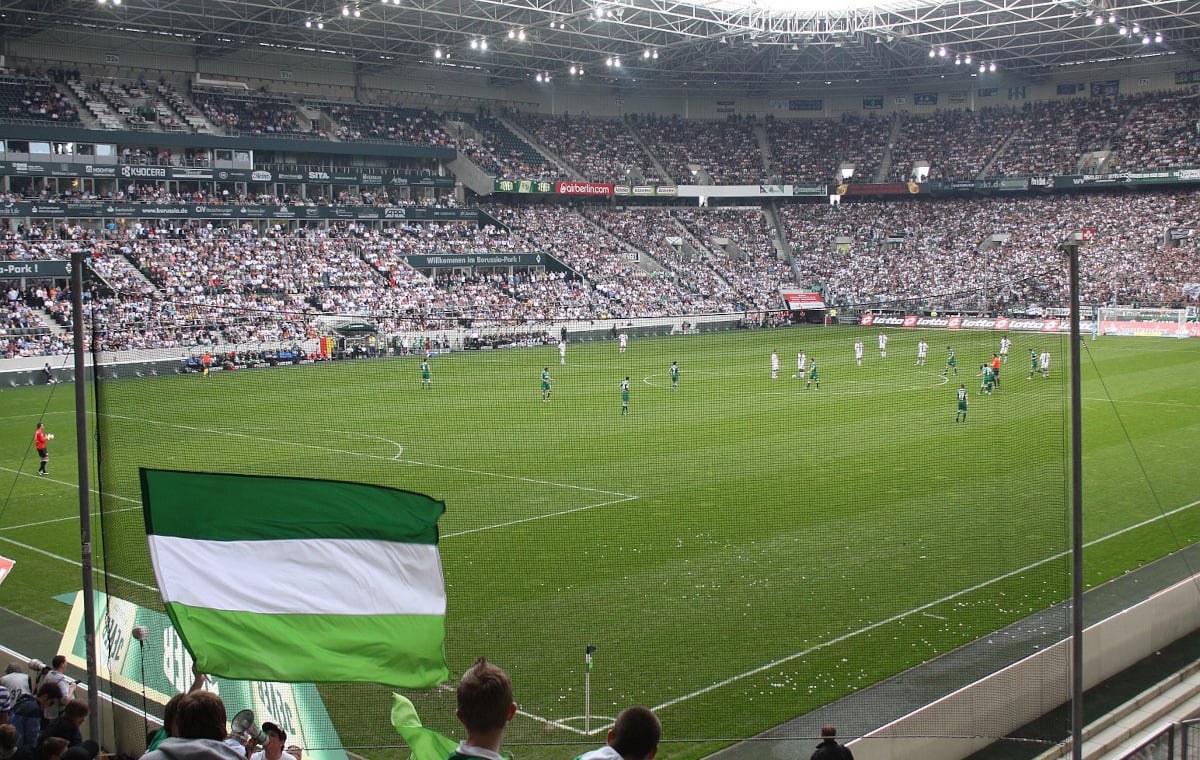 Spiel im Stadion von Borussia Mönchengladbach