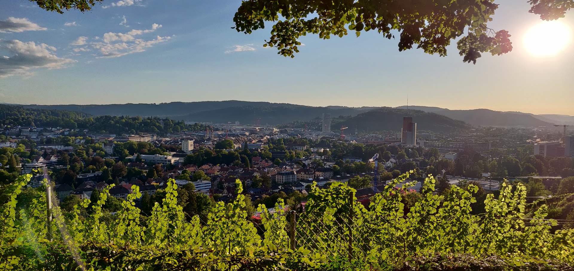 Blick auf Winterthur Schweiz