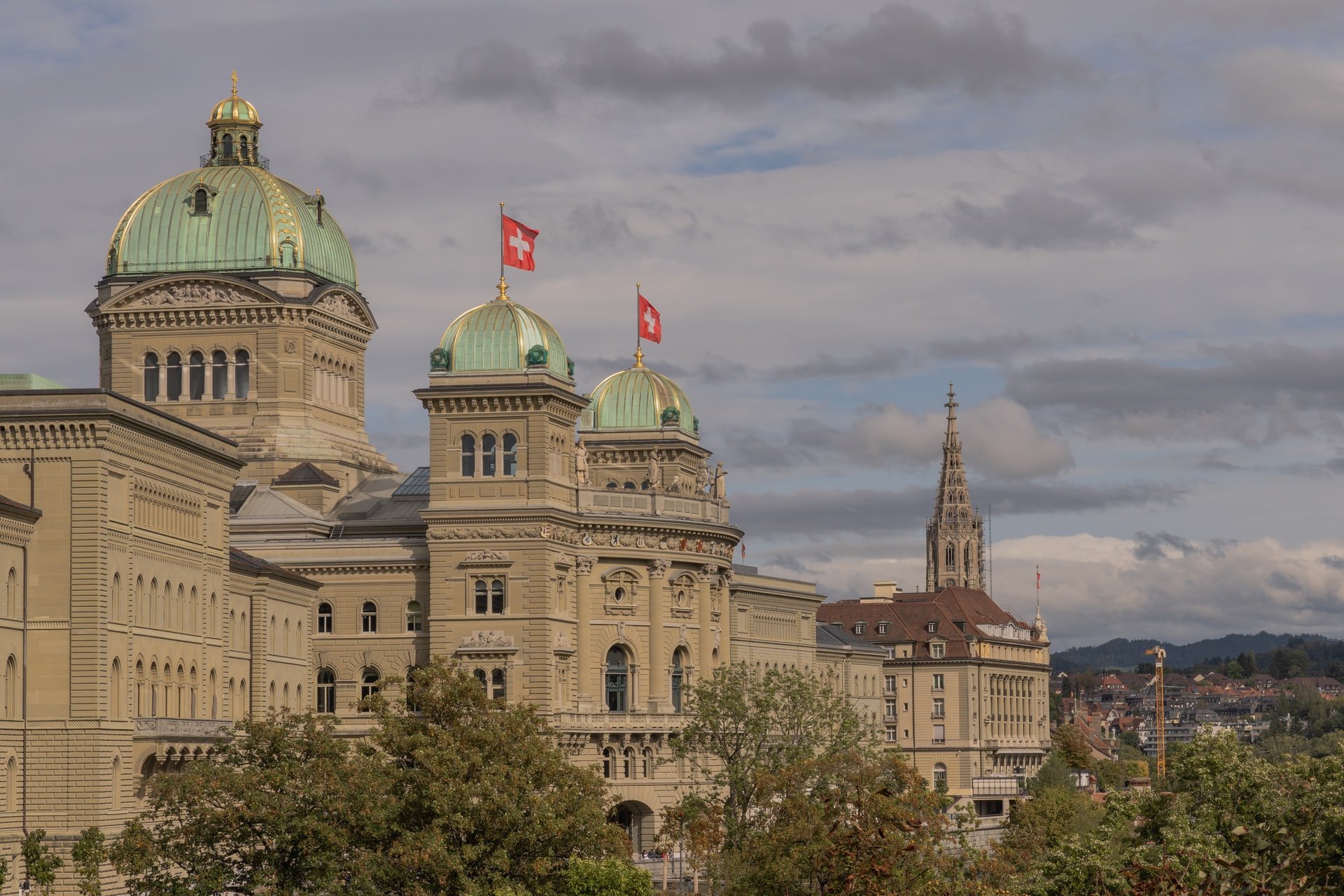 Bern Schweiz Flaggen