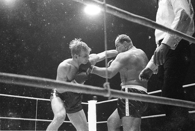 Boxkampf zwischen Peter Weiland und Jürgen Blin