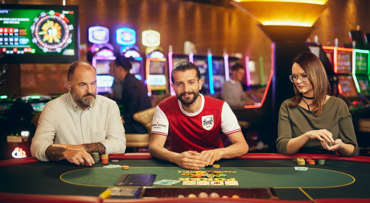 Casinos Austria Poker-Tisch Spieler