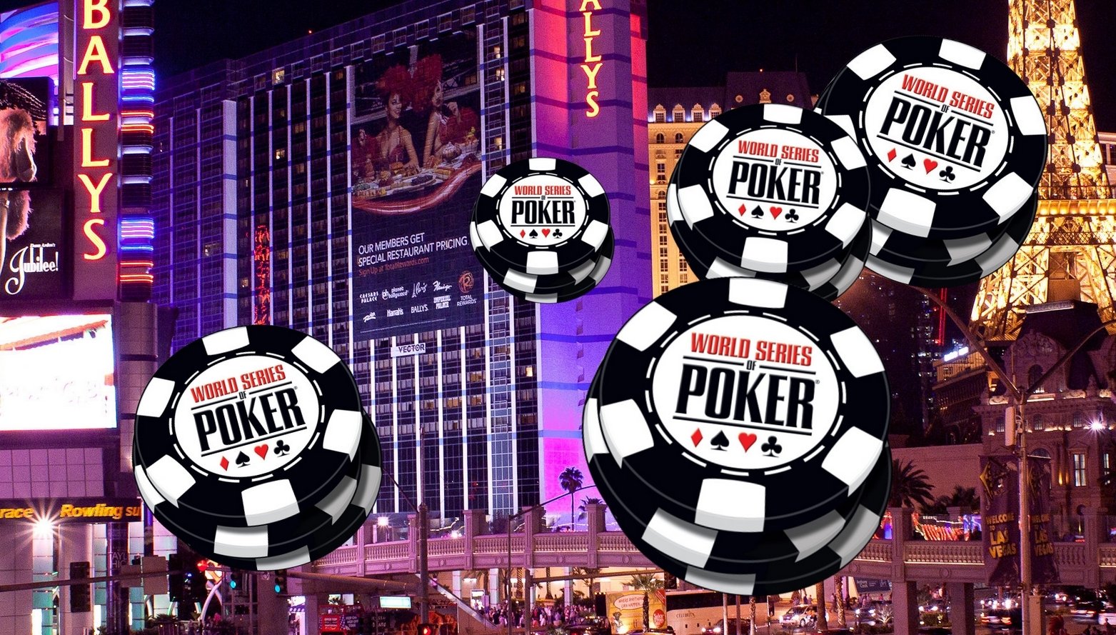 WSOP Logo, Gebäude Las Vegas