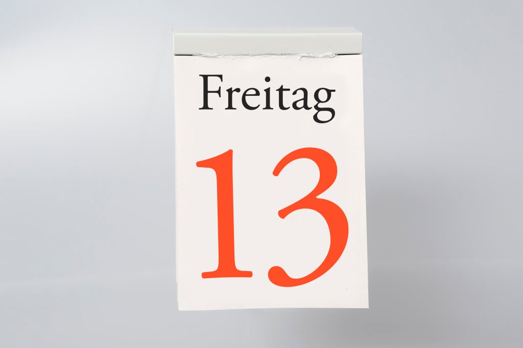 Freitag 13 Kalenderblatt