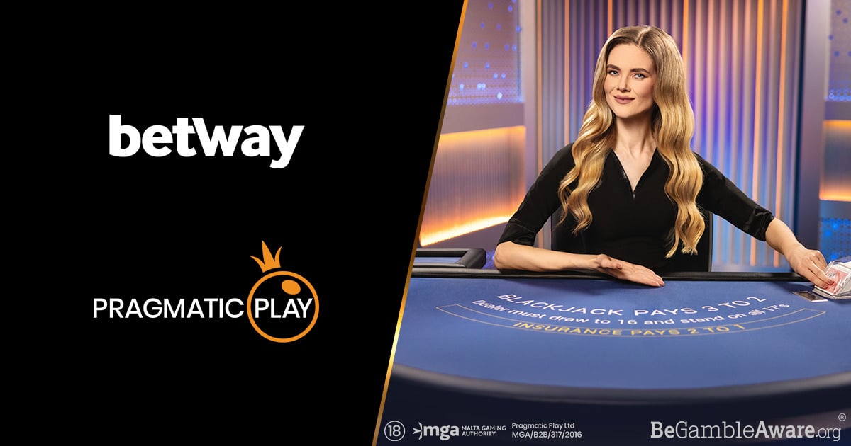 Betway Pragmatic Play Logos, Frau, Blackjack-Tisch