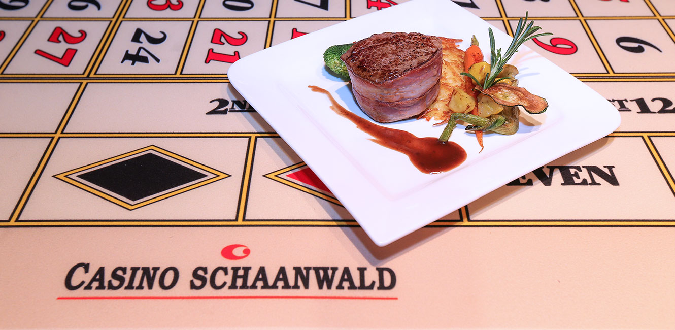 Casino Schaanwald Spieltisch, Teller, Gericht