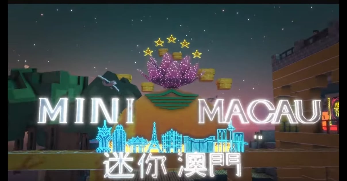 Mini Macau, Lotusblüte, Schriftzeichen