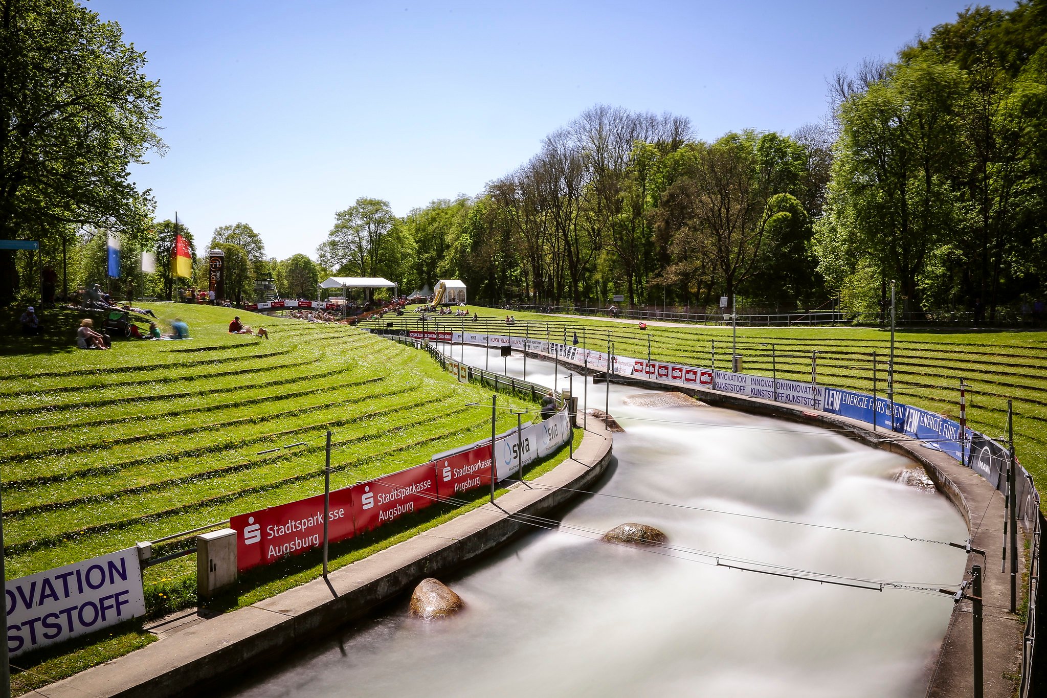 Eiskanal in Augsburg