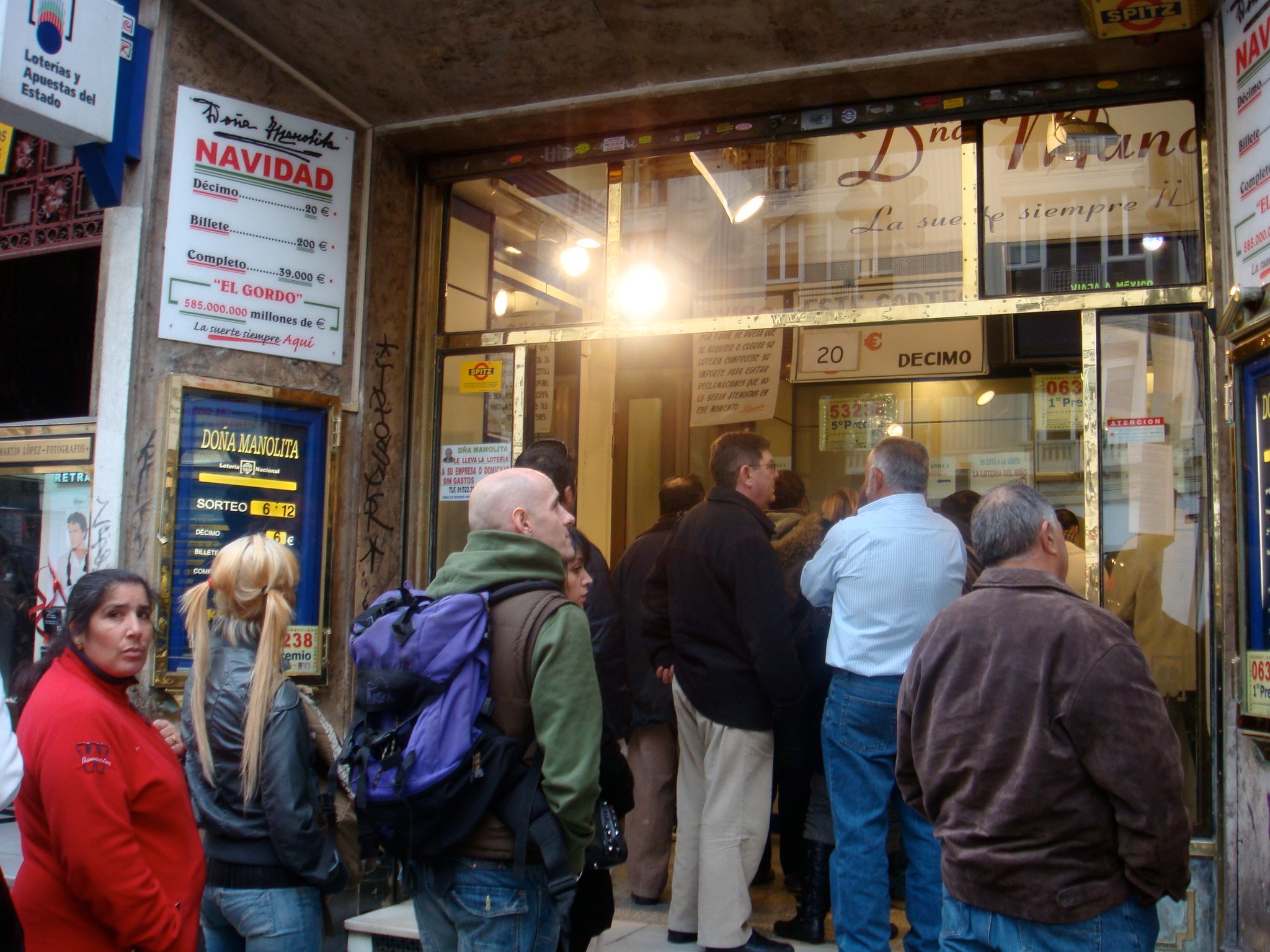 Lotto-Verkaufsstelle in Madrid