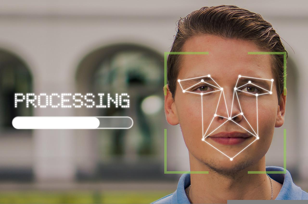 Mann, Gesicht, biometrisch