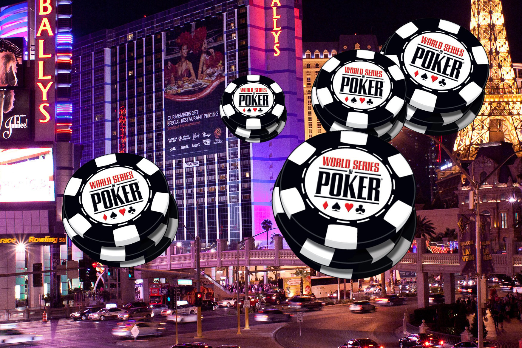 WSOP Logo, Las Vegas Strip