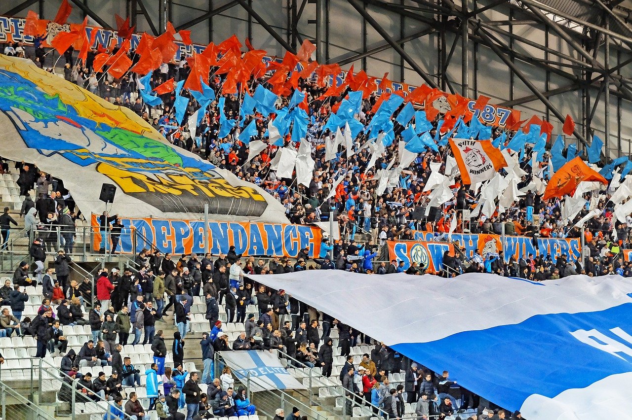Fans des Olympique Marseille im Stadion