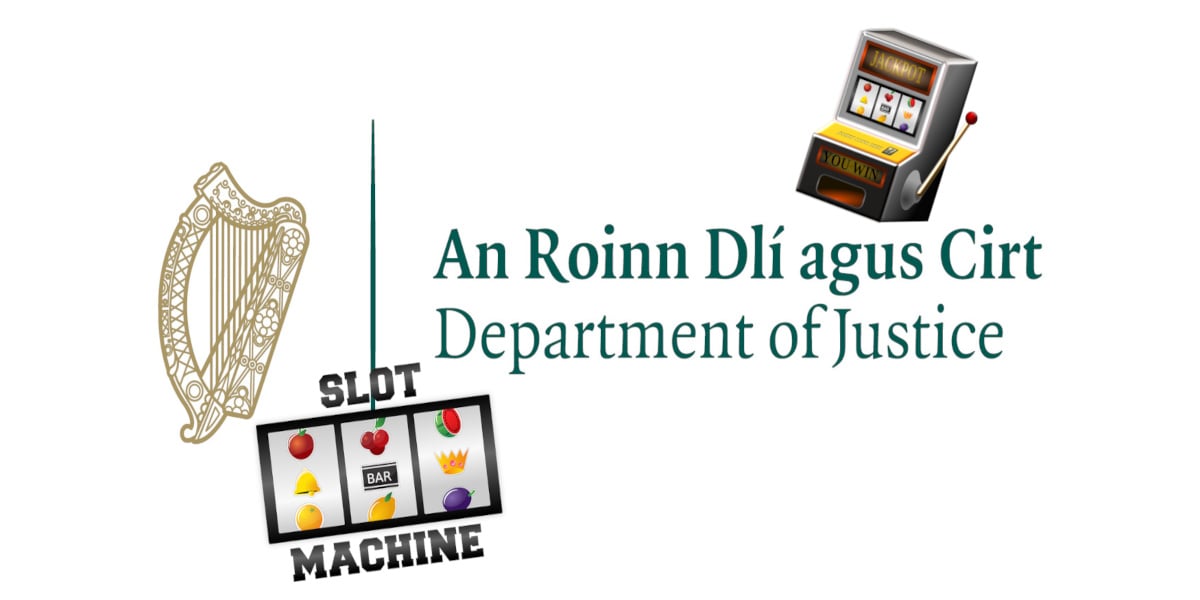 Irland Logo Justizministerium Spielautomaten