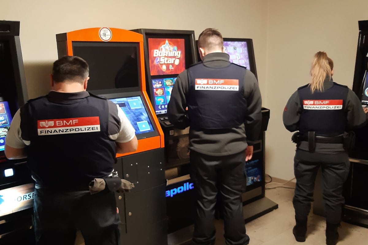 Spielautomaten, Razzia der Finanzpolizei