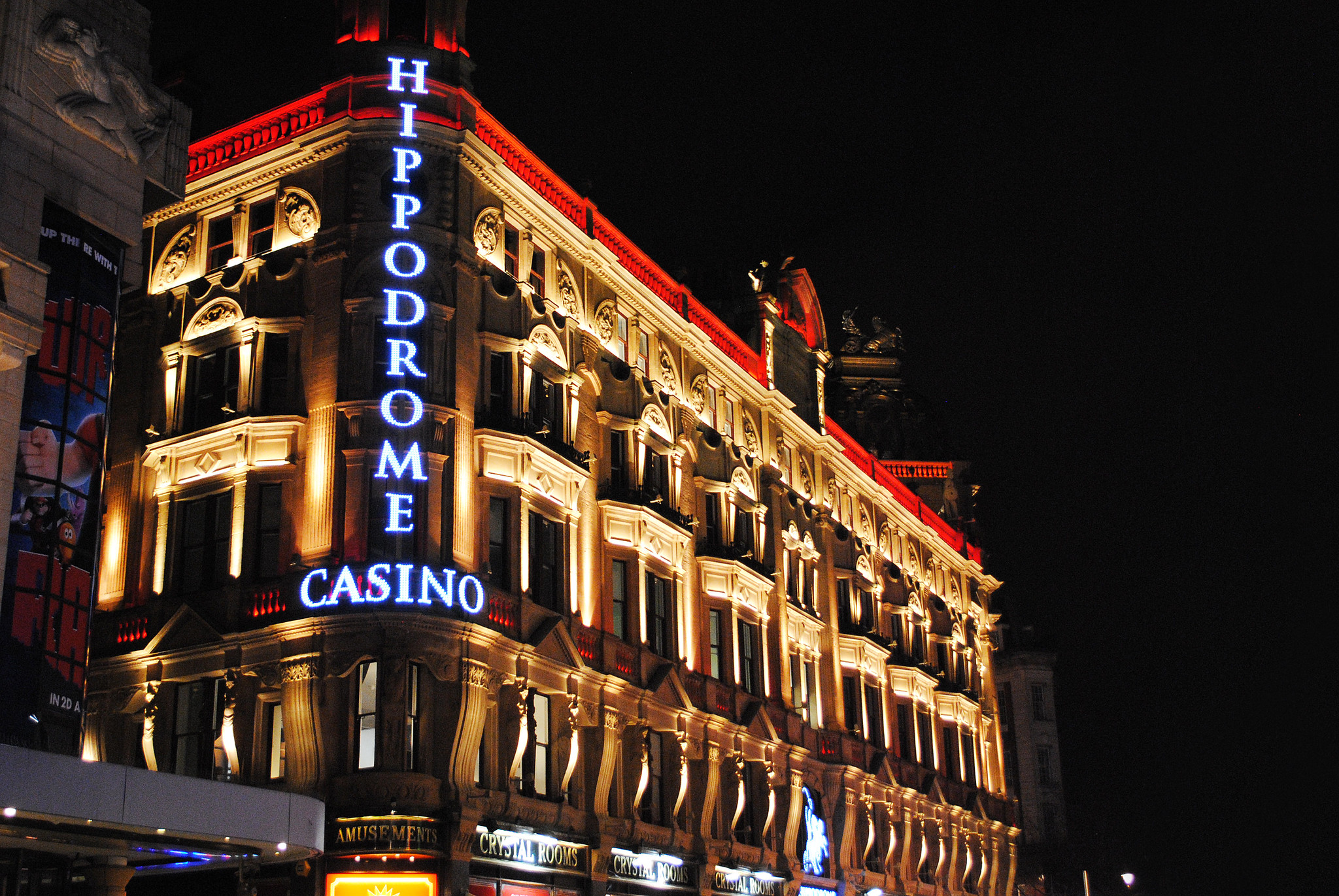 Hippodrome Casino London bei Nacht
